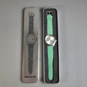 Becomb Diamond Genuine Stingray Watch "There's No‎ Clock" Levi Maestro GreenRARE